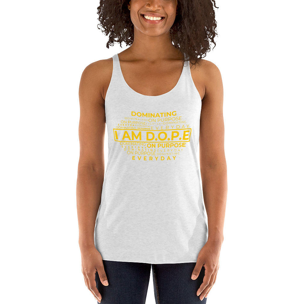 Miniatura: Women's I AM D.O.P.E Racerback Tank