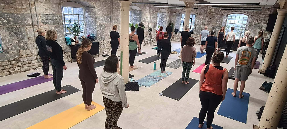 “Breath into the back ribs and side ribs….”