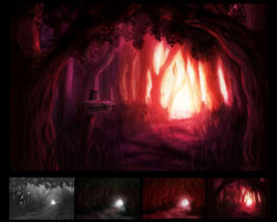 Pyre_Concept Art, Blacken Woods