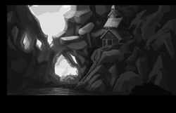 Pyre_Concept Art, Hunters Lodge
