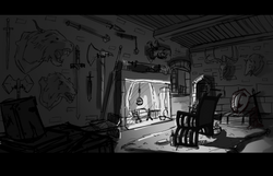 Pyre_Concept Art, Hunters Lodge