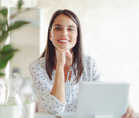 Woman Working in Modern Office