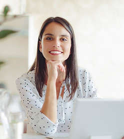 Woman Working in Modern Office