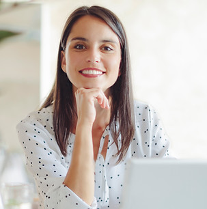 Woman Working in Modern Office