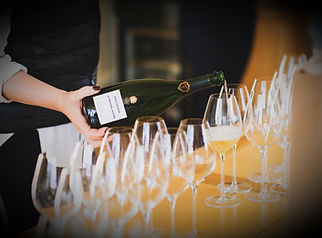 Bar à champagne pour événement d'entreprise