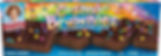 Cosmic Brownies box with colorful candy toppings. Rainbow background, Little Debbie logo, and text: "Contains 6 Brownies, NET WT 13.1 OZ."