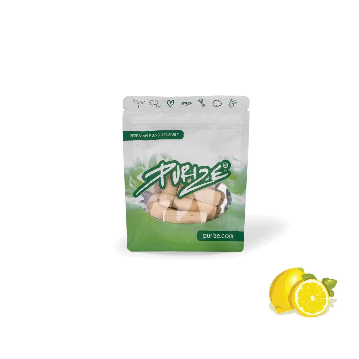 5 PURIZE® Holzmundstücke | XTRA Slim Size