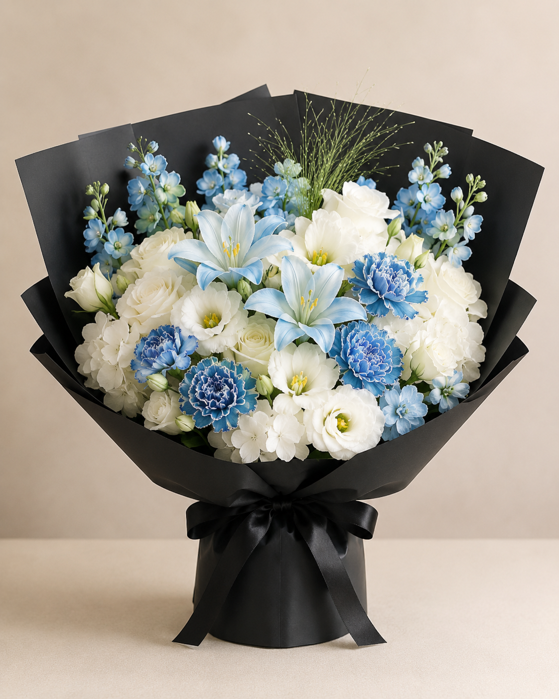blue white flowers for men fathers day