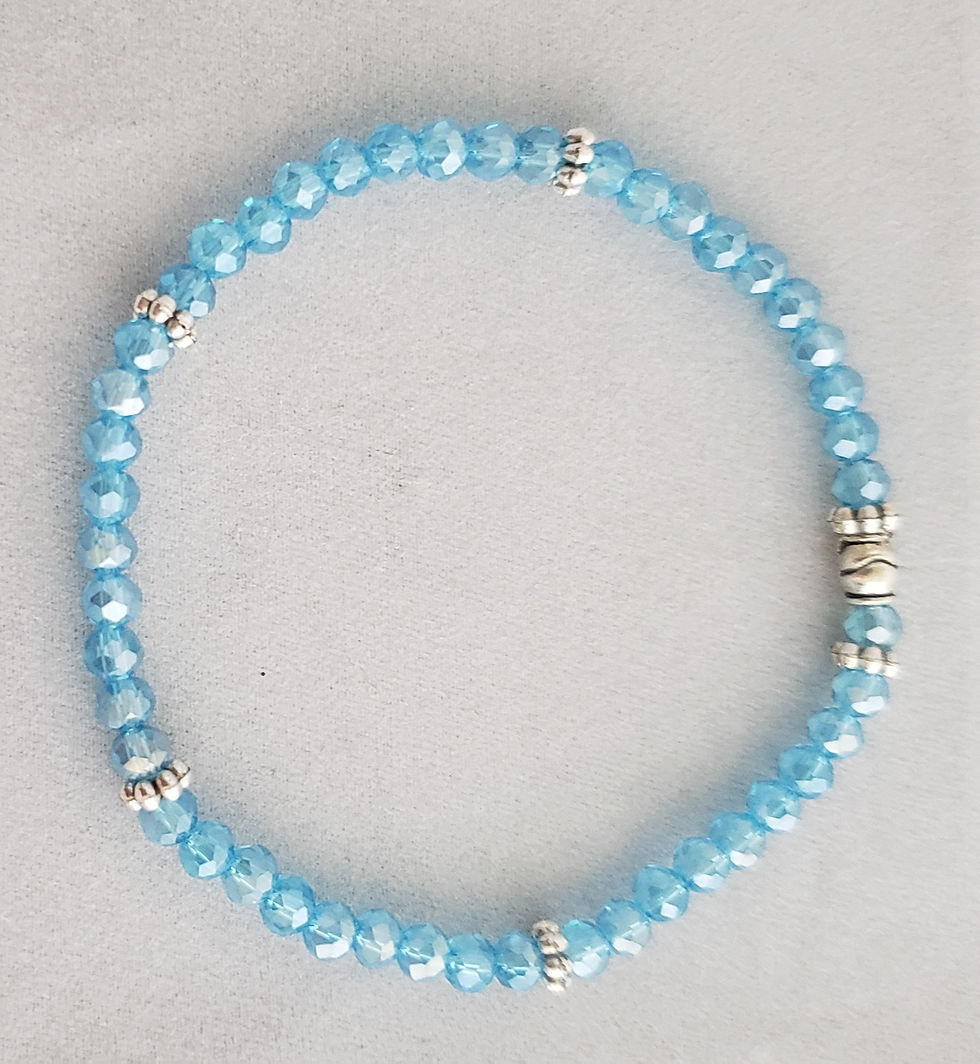 Sky Blue Crystal Bracelet