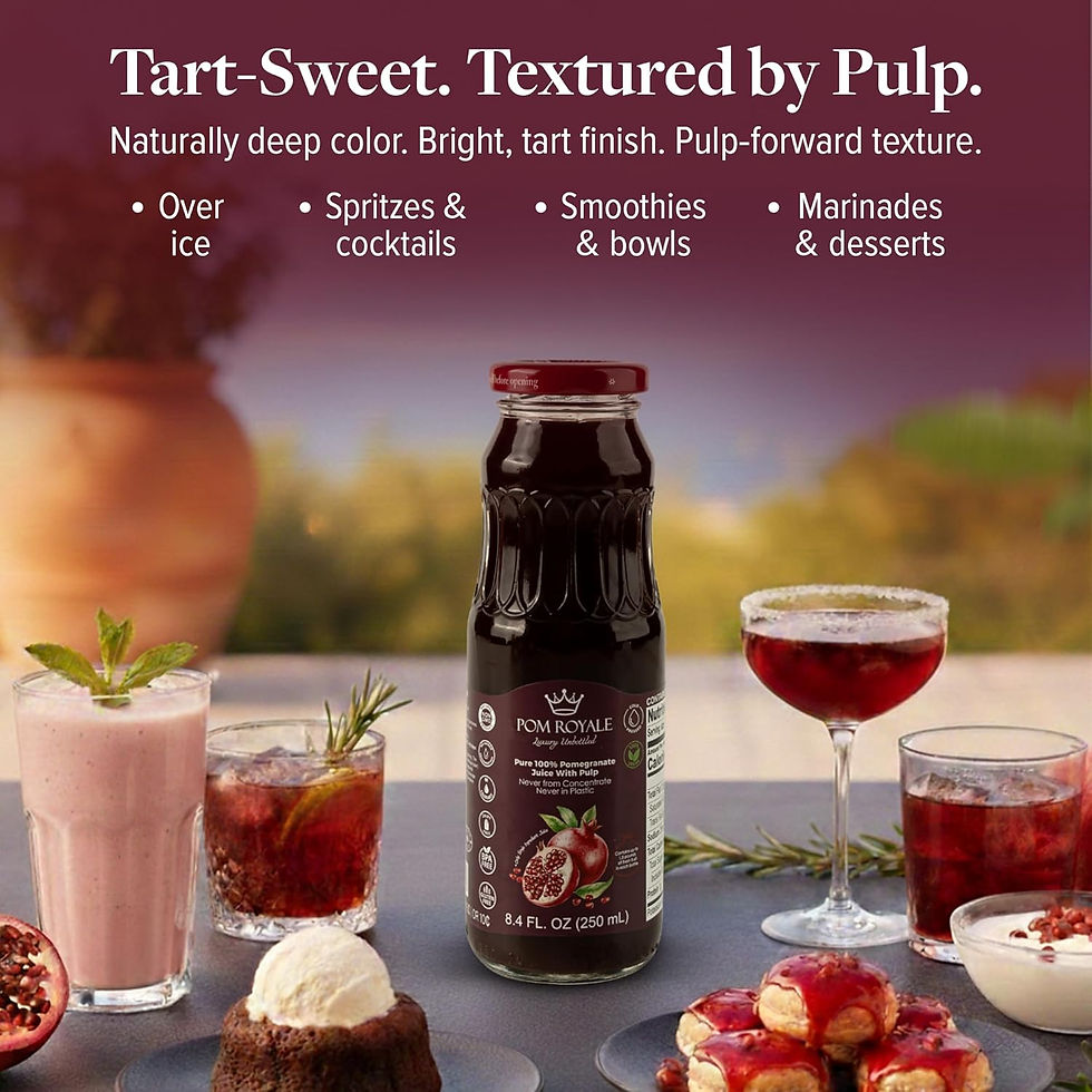 Thumbnail: Pure Pomegranate Juice with Pulp, 8.4oz Glass Bottle (Pack of 12)