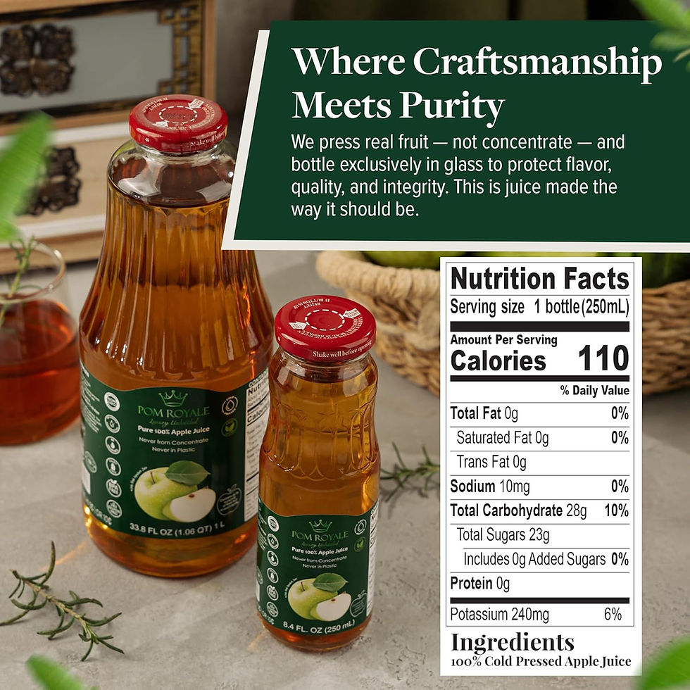 Thumbnail: Pure Apple Juice, 8.4oz Glass Bottle (Pack of 12)