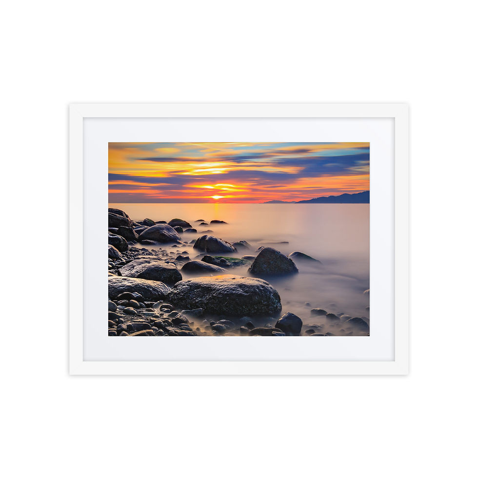 Thumbnail: Framed poster - Summer Sunset - Vancouver - Canada