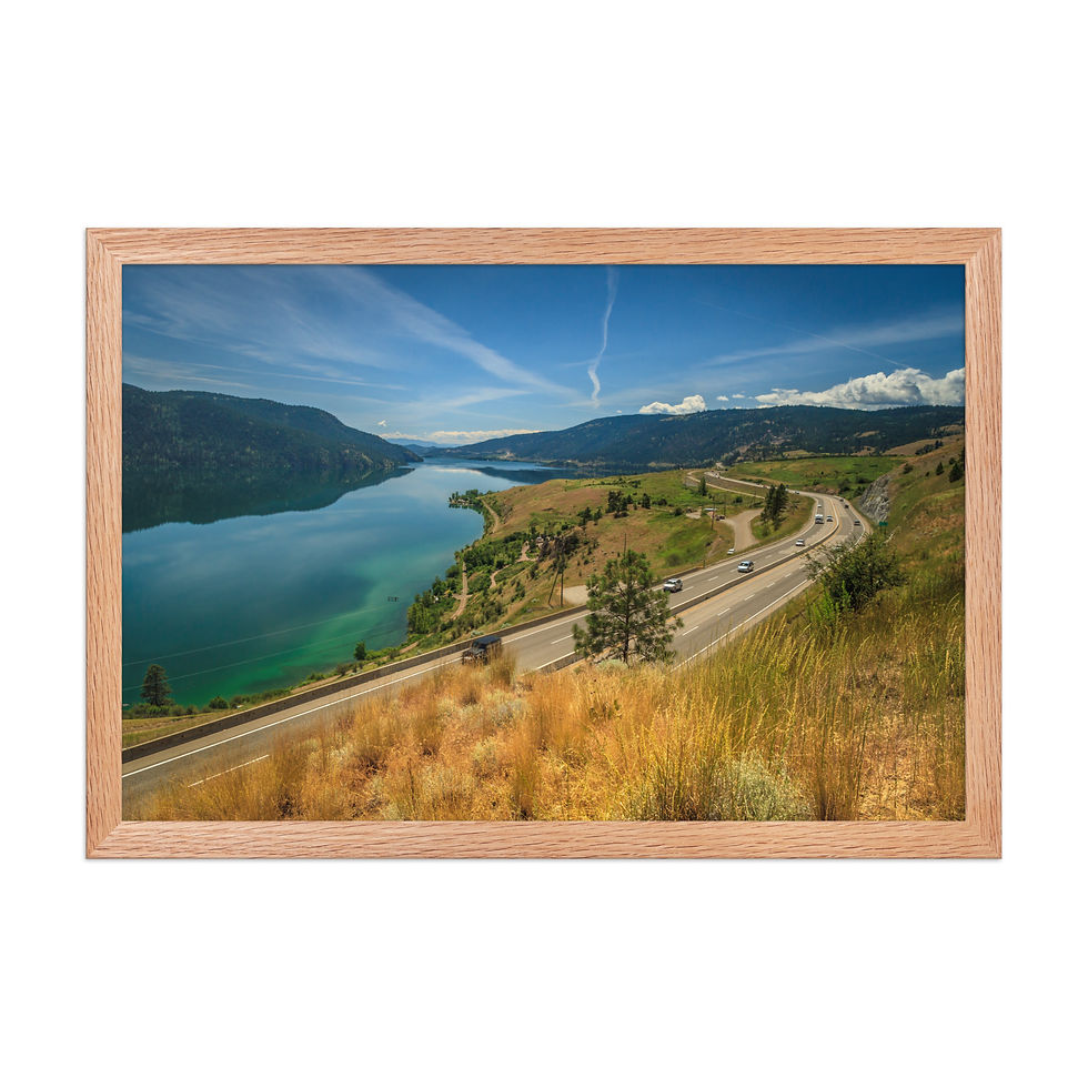 Thumbnail: Framed poster - Kalamalka Lake - British Columbia, Canada