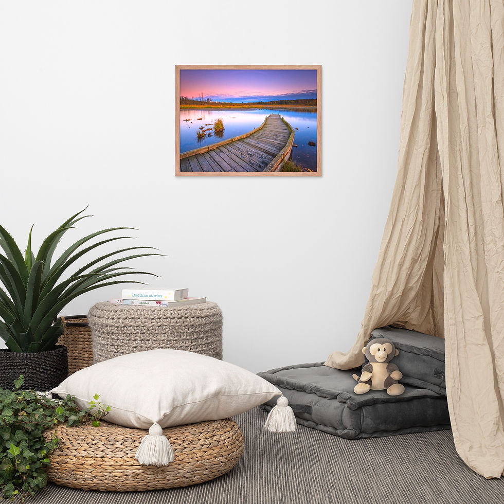 Thumbnail: Framed poster - Burnaby Lake - British Columbia, Canada