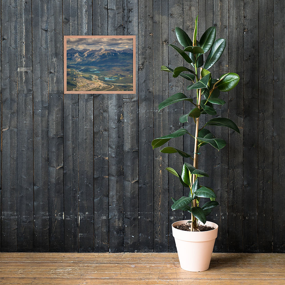 Thumbnail: Framed poster- Jasper Townville - Jasper National Park - Canada