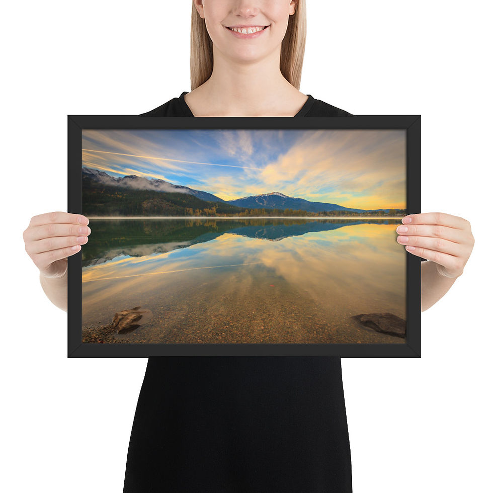 Thumbnail: Framed poster -Green Lake - Whistler, British Columbia - Canada