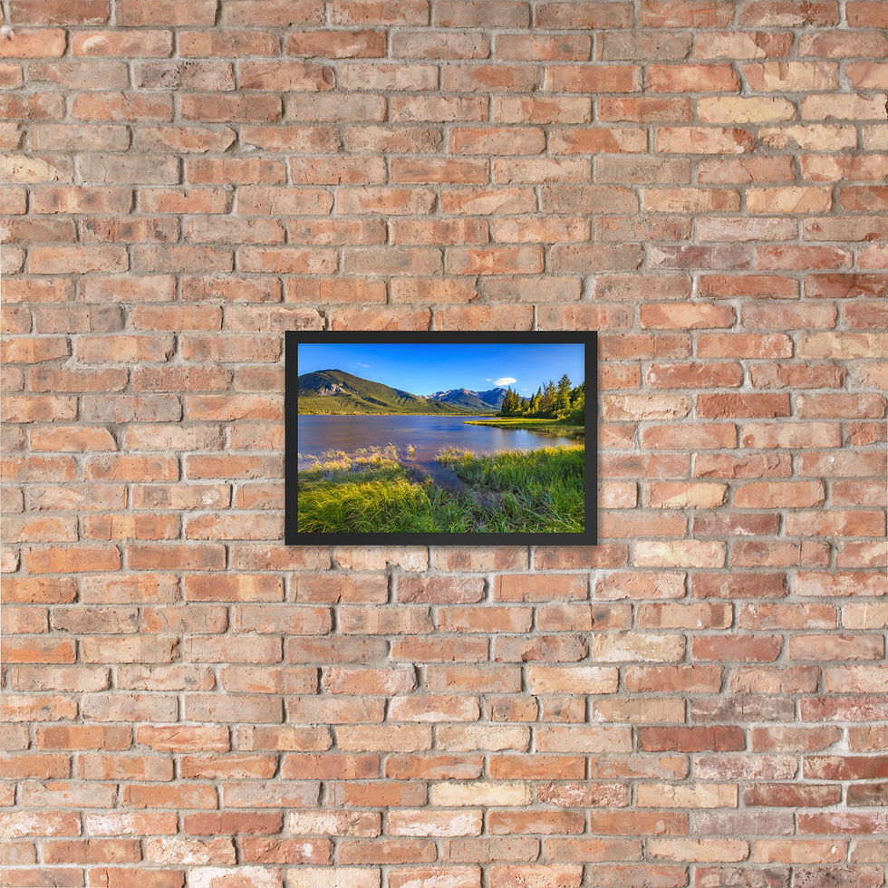 Thumbnail: Framed poster - Vermilion Lake - Banff National Park - Canada