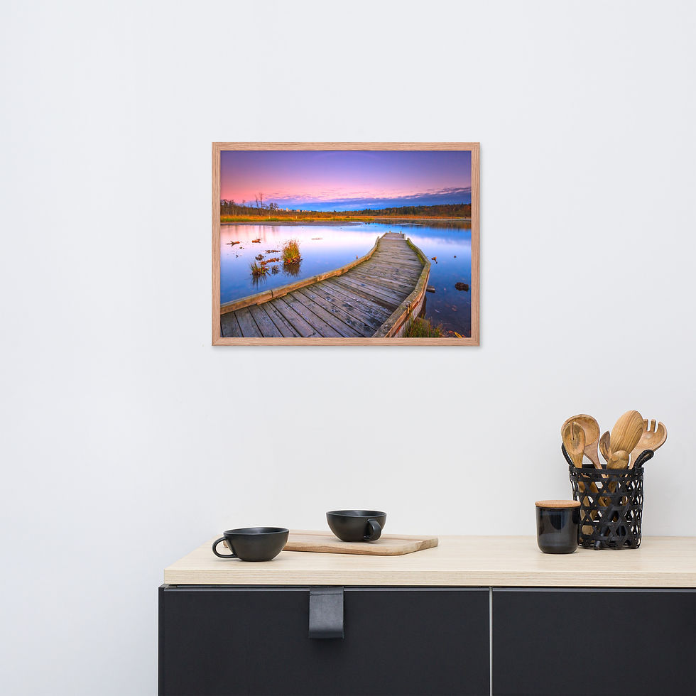 Thumbnail: Framed poster - Burnaby Lake - British Columbia, Canada