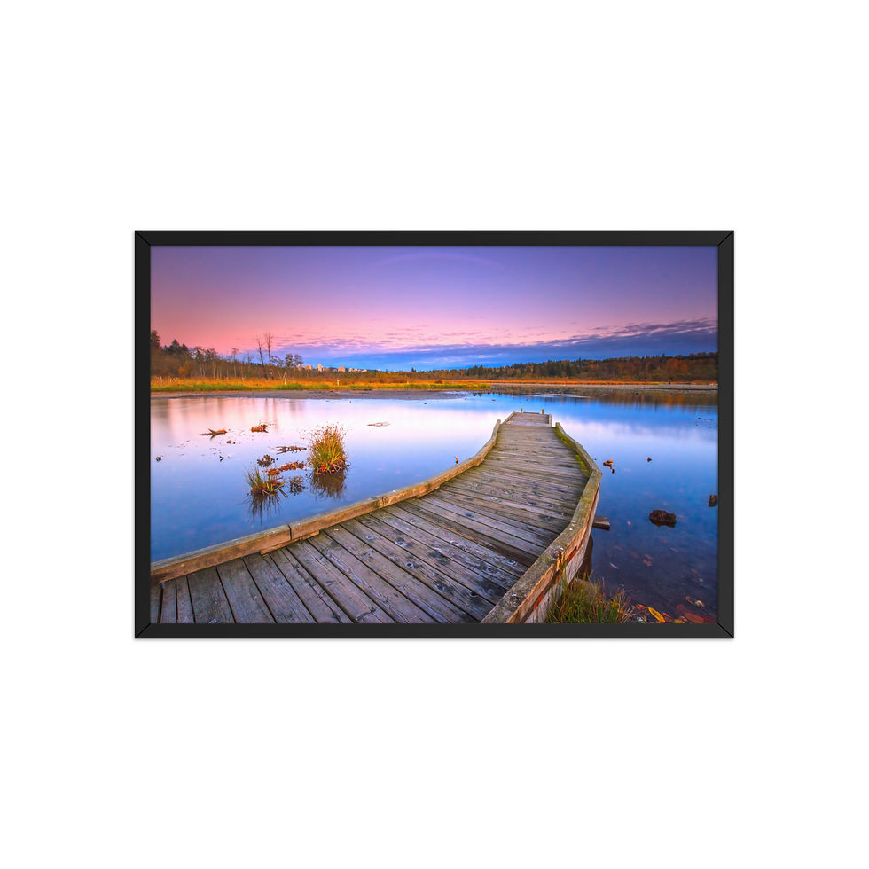 Thumbnail: Framed poster - Burnaby Lake - British Columbia, Canada