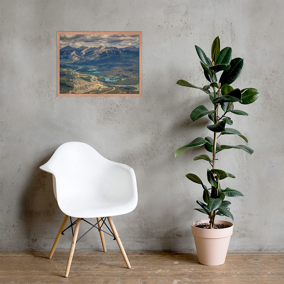 Thumbnail: Framed poster- Jasper Townville - Jasper National Park - Canada