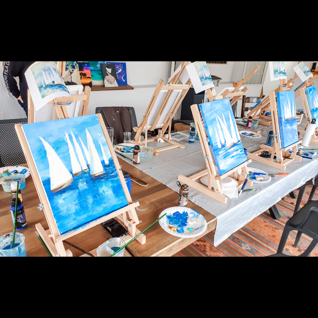 Paint and Sip Online Event 1.5 Hours