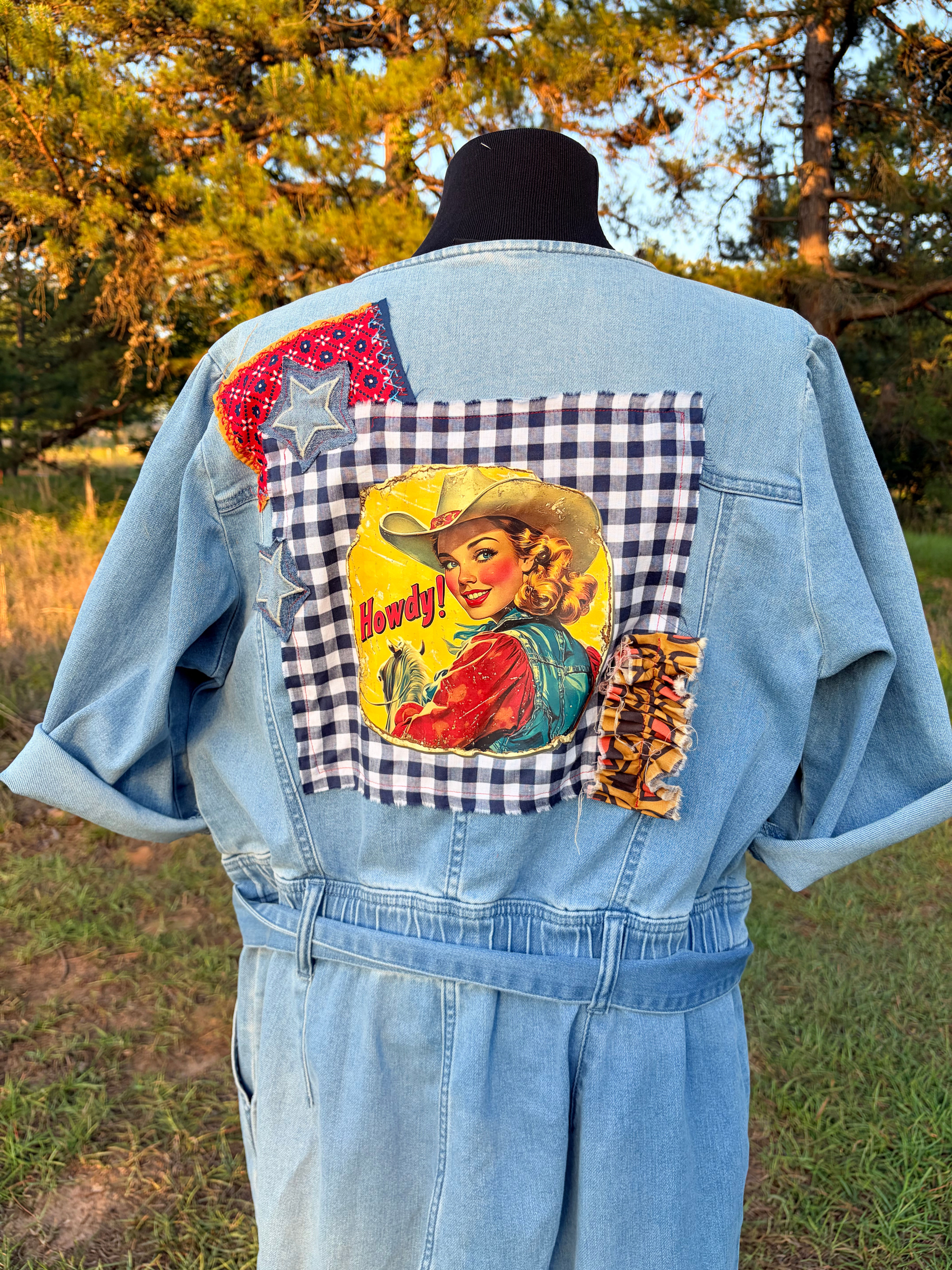COWGIRL DENIM JUMPER- LIGHT WASH