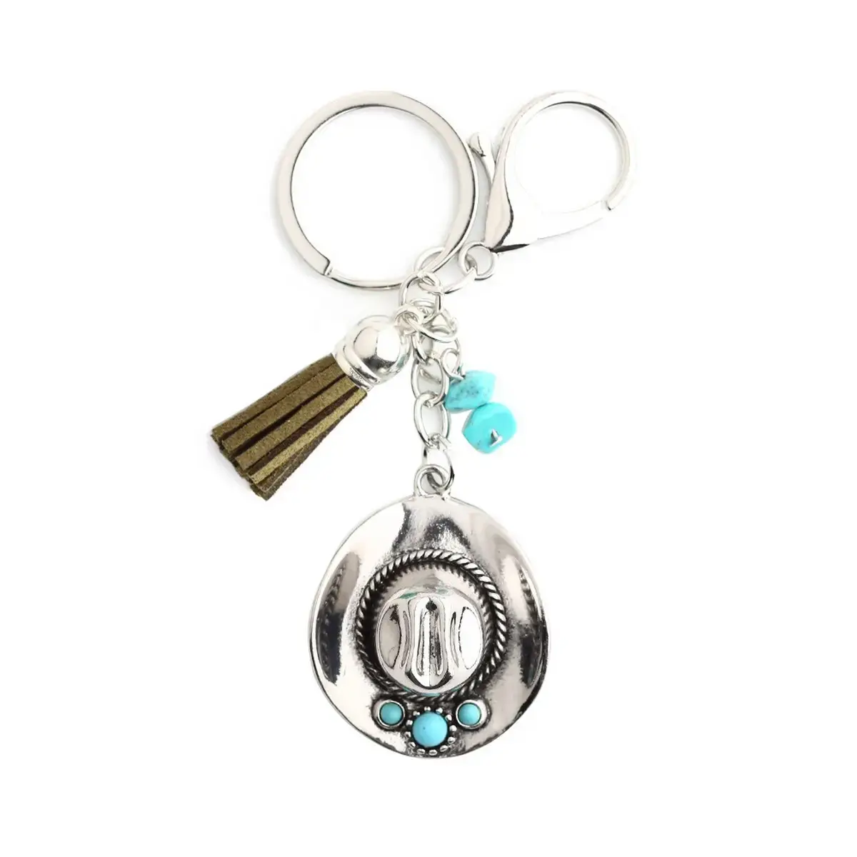 COWGIRL HAT KEYCHAIN