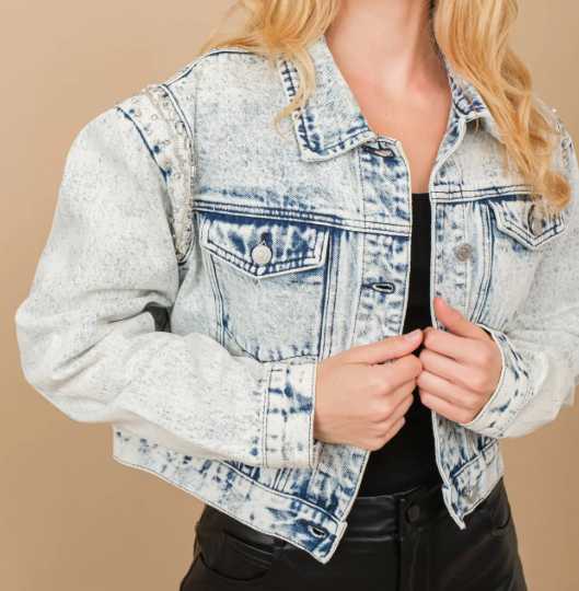Thumbnail: ACID WASH DENIM JACKET
