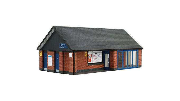 Laser cut parts for Scalescenes Small Modern Station R003a