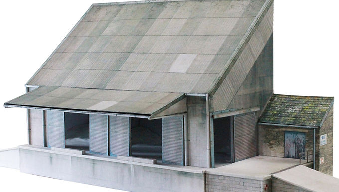 Laser cut base layers for Scalescenes China Clay Loading Facilities T0029