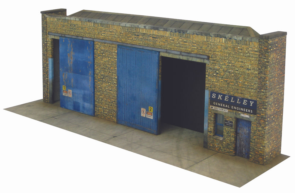 Laser cut parts for Scalescenes Low Relief Warehouse