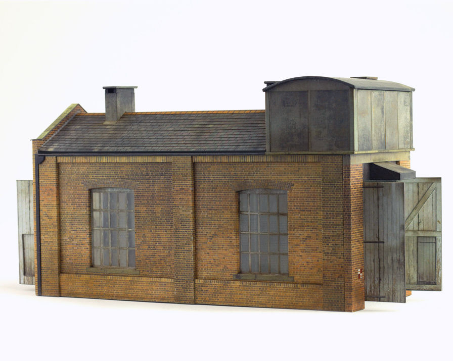 Laser cut parts for Scalescenes Small Engine Shed R021a
