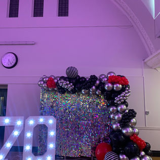 5-foot LED light-up number and letter marquee sign with bright glowing bulbs, perfect for parties and events