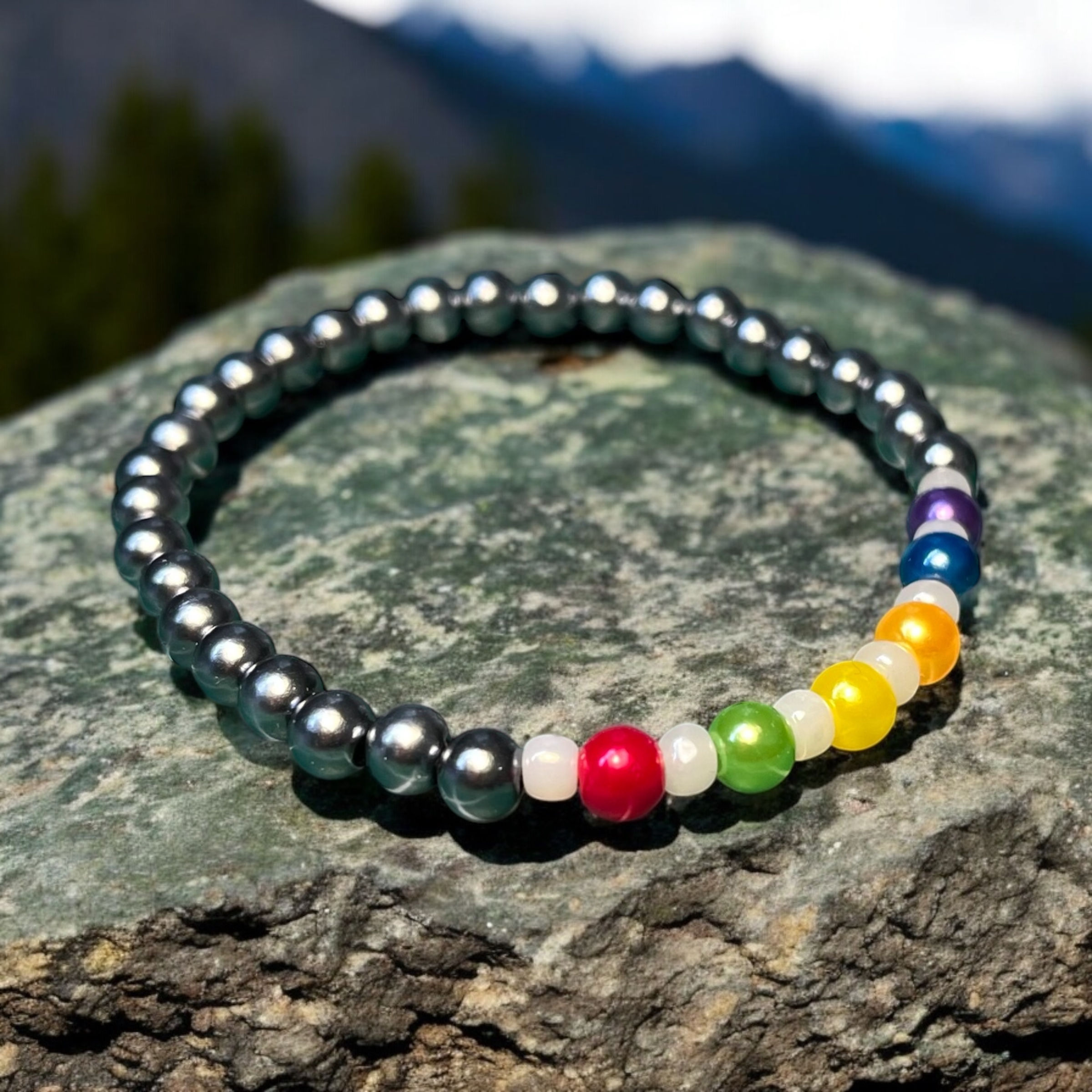 Rainbow Pearl Bracelet