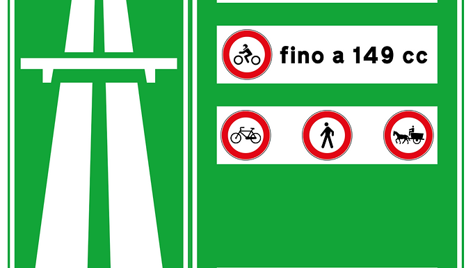 FIGURA II 347 ART. 135

PREAVVISO DI INIZIO AUTOSTRADA PREAVVISO DI INIZIO STRADA EXTRAURBANA PRINCIPALE