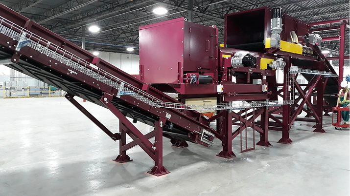 shredding & screening plant for msw and industrial waste