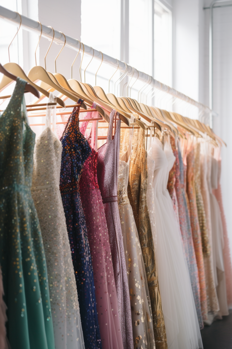 Dresses in the studio