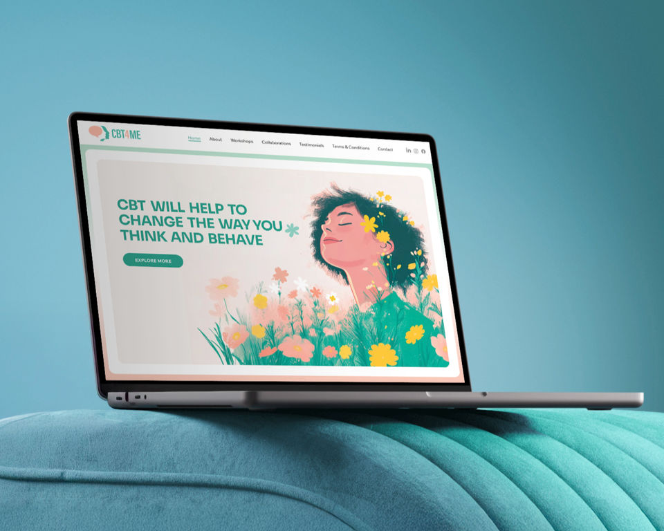 CBT 4 ME therapy website design by Tal Wagner