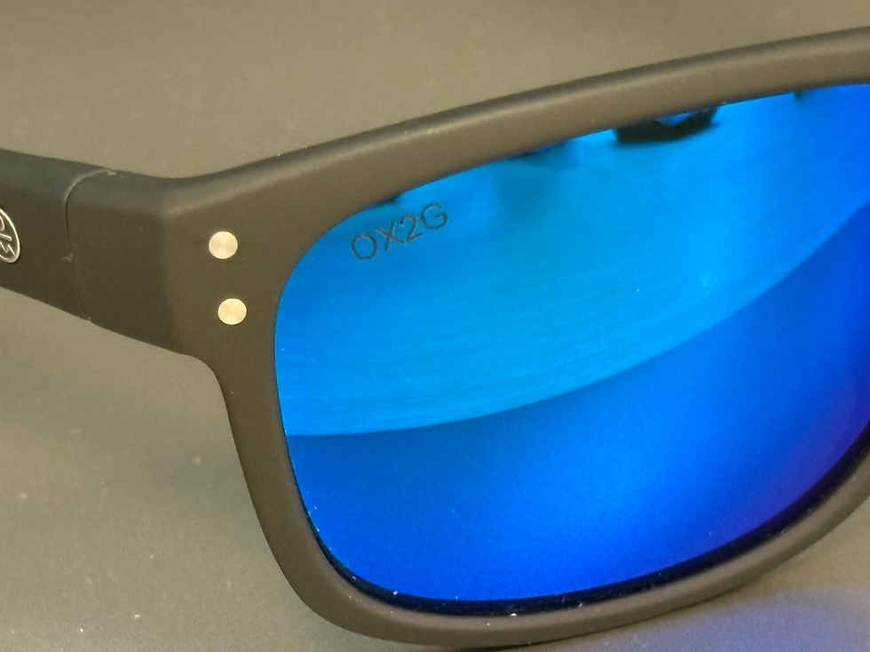 Island Optics Glass Blue Mirror Lens View