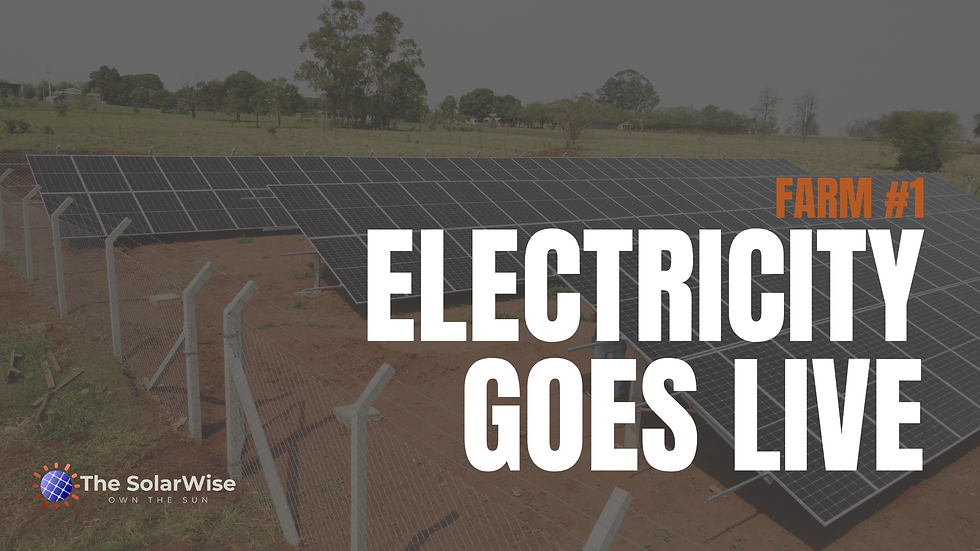 SolarWise Achieves Major Milestone: Electricity Production Goes Live, SRO Registration Nearing Completion