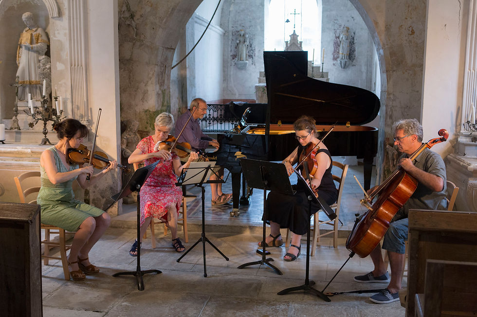 C. Jacquet, M. Charvet, A. Gasparov, E. Balas et P. Shahazizian MeT 2019 Église de Junay