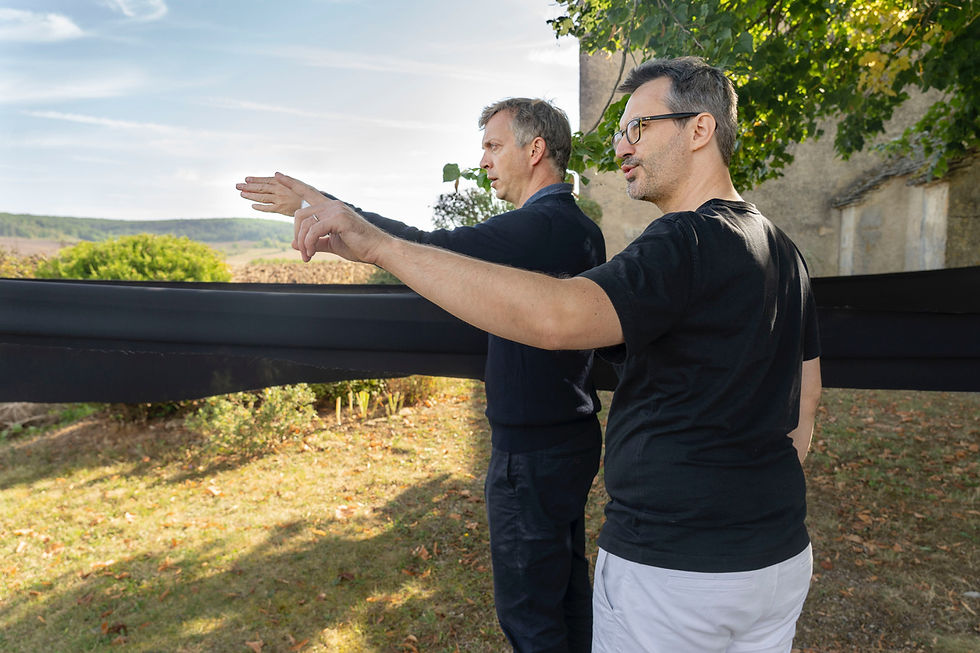 Grégoire Lorieux et Nicolas Dubuisson - installation à Chassignelles