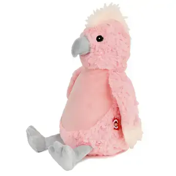 Thumbnail: Personalized Pink Cockatoo Stuffed Animal Cubbie
