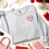 Thumbnail: Personalized Candy Conversation Heart Embroidered Valentine Initials Sweatshirt