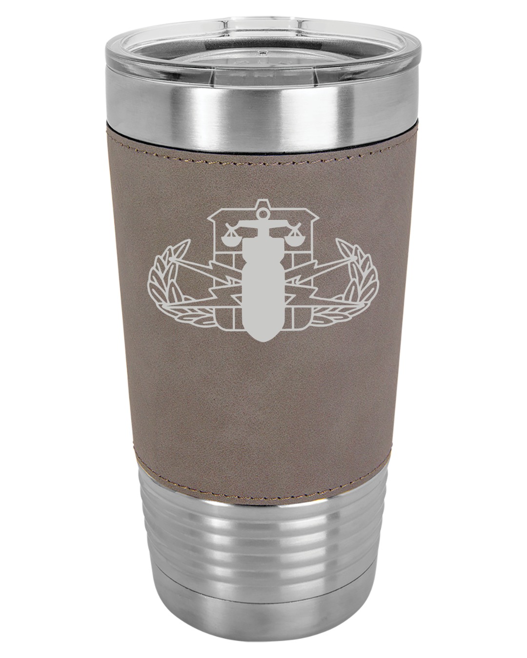 Bomb Crab Leather Wrapped 20 oz. Tumbler
