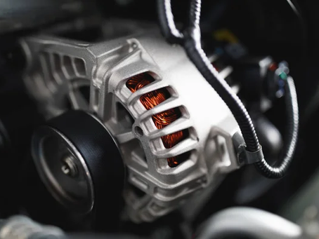 Starter motor and alternator