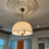 Thumbnail: Vintage Fabric Dome Pendant
