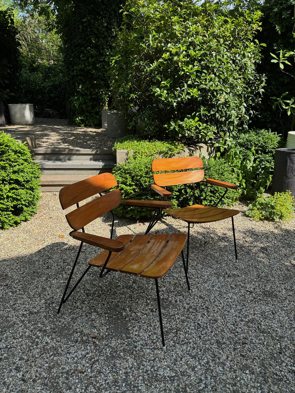 Thumbnail: Vintage Carlo Hauner Pair of Chairs