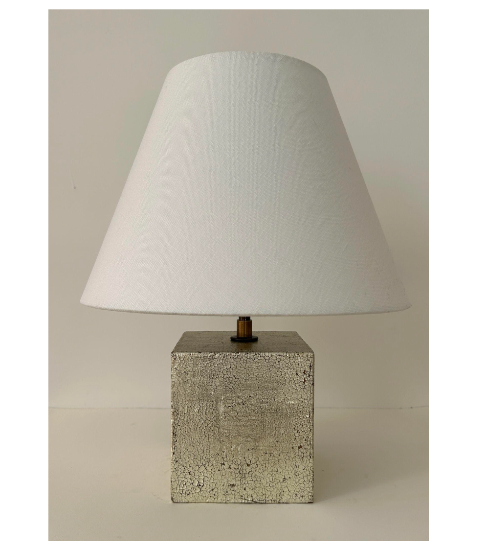 Crackle Cube Lamp No. 1
