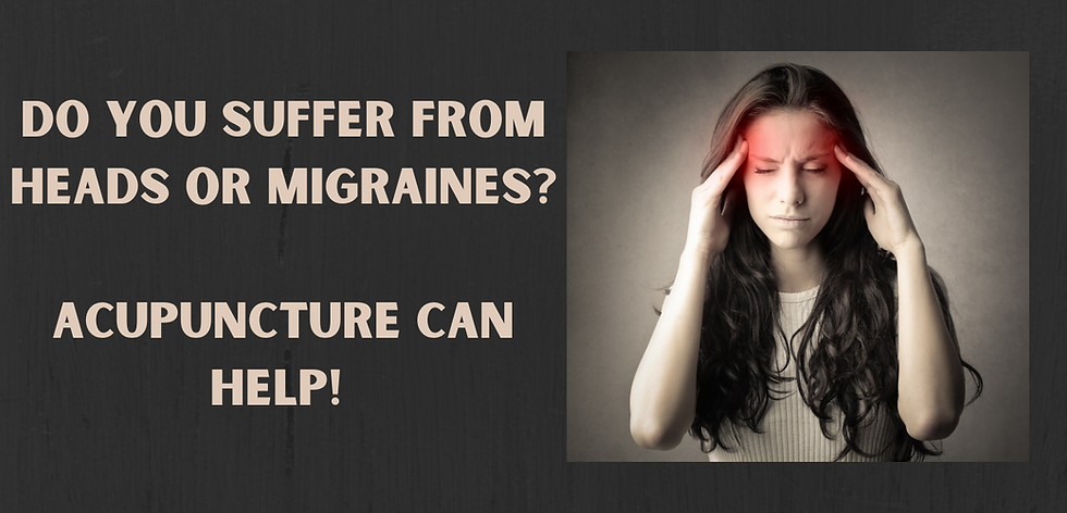 Acupuncture can help headaches and migraines